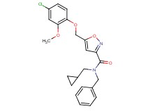 N-benzyl-5-[(4-chloro-2-methoxyphenoxy)methyl]-N-(cyclopropylmethyl)-3-isoxazolecarboxamide