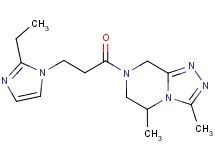 7-[3-(2-ethyl-1H-imidazol-1-yl)propanoyl]-3,5-dimethyl-5,6,7,8-tetrahydro[1,2,4]triazolo[4,3-a]pyrazine