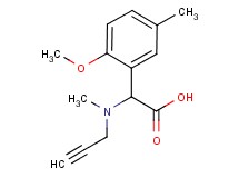 (2-methoxy-5-methylphenyl)[methyl(prop-2-yn-1-yl)amino]acetic acid