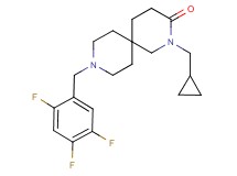 2-(cyclopropylmethyl)-9-(2,4,5-trifluorobenzyl)-2,9-diazaspiro[5.5]undecan-3-one