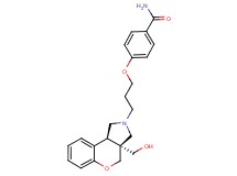 4-{3-[(3aS*,9bS*)-3a-(hydroxymethyl)-1,3a,4,9b-tetrahydrochromeno[3,4-c]pyrrol-2(3H)-yl]propoxy}benzamide
