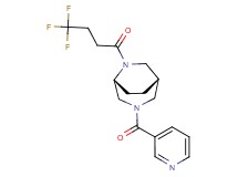 (1S*,5R*)-3-(3-pyridinylcarbonyl)-6-(4,4,4-trifluorobutanoyl)-3,6-diazabicyclo[3.2.2]nonane