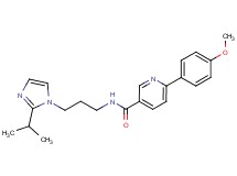 N-[3-(2-isopropyl-1H-imidazol-1-yl)propyl]-6-(4-methoxyphenyl)nicotinamide