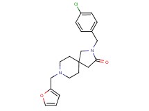 2-(4-chlorobenzyl)-8-(2-furylmethyl)-2,8-diazaspiro[4.5]decan-3-one