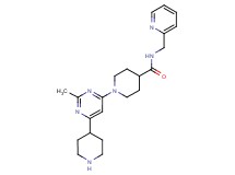 1-(2-methyl-6-piperidin-4-ylpyrimidin-4-yl)-N-(pyridin-2-ylmethyl)piperidine-4-carboxamide