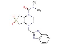 (4aR*,7aS*)-4-(1H-benzimidazol-2-ylmethyl)-N,N-dimethylhexahydrothieno[3,4-b]pyrazine-1(2H)-carboxamide 6,6-dioxide