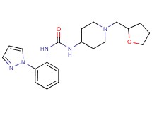 N-[2-(1H-pyrazol-1-yl)phenyl]-N'-[1-(tetrahydrofuran-2-ylmethyl)piperidin-4-yl]urea