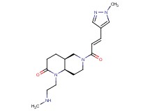 rel-(4aS,8aR)-1-[2-(methylamino)ethyl]-6-[(2E)-3-(1-methyl-1H-pyrazol-4-yl)-2-propenoyl]octahydro-1,6-naphthyridin-2(1H)-one hydrochloride