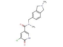 5-chloro-N-methyl-N-[(2-methyl-2,3-dihydro-1H-isoindol-5-yl)methyl]-6-oxo-1,6-dihydropyridine-3-carboxamide