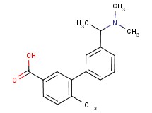 3'-[1-(dimethylamino)ethyl]-6-methylbiphenyl-3-carboxylic acid