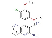 6-amino-8-(5-chloro-2,4-dimethoxyphenyl)-3,4-dihydro-2H-1,4-ethano-1,5-naphthyridine-7-carbonitrile