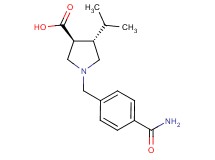 (3S*,4S*)-1-[4-(aminocarbonyl)benzyl]-4-isopropyl-3-pyrrolidinecarboxylic acid