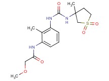 2-methoxy-N-[2-methyl-3-({[(3-methyl-1,1-dioxidotetrahydro-3-thienyl)amino]carbonyl}amino)phenyl]acetamide