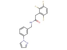 N-[3-(1H-pyrazol-1-yl)benzyl]-2-(2,3,6-trifluorophenyl)acetamide