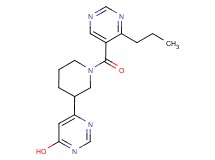 6-{1-[(4-propylpyrimidin-5-yl)carbonyl]piperidin-3-yl}pyrimidin-4-ol