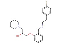 1-[2-({[2-(4-fluorophenyl)ethyl]amino}methyl)phenoxy]-3-(1-piperidinyl)-2-propanol