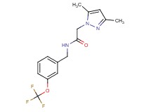 2-(3,5-dimethyl-1H-pyrazol-1-yl)-N-[3-(trifluoromethoxy)benzyl]acetamide