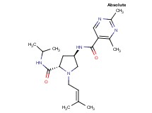 N-[(3R,5S)-5-[(isopropylamino)carbonyl]-1-(3-methylbut-2-en-1-yl)pyrrolidin-3-yl]-2,4-dimethylpyrimidine-5-carboxamide