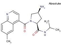 (2S,4S)-4-amino-N-isopropyl-1-[(6-methylquinolin-4-yl)carbonyl]pyrrolidine-2-carboxamide