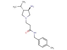 3-[rel-(3R,4S)-3-amino-4-isopropyl-1-pyrrolidinyl]-N-(4-methylbenzyl)propanamide dihydrochloride