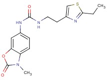 N-[2-(2-ethyl-1,3-thiazol-4-yl)ethyl]-N'-(3-methyl-2-oxo-2,3-dihydro-1,3-benzoxazol-6-yl)urea