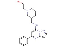 2-(3-{[(5-phenylpyrazolo[1,5-a]pyrimidin-7-yl)amino]methyl}-1-piperidinyl)ethanol