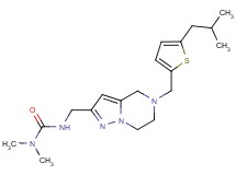 N'-({5-[(5-isobutyl-2-thienyl)methyl]-4,5,6,7-tetrahydropyrazolo[1,5-a]pyrazin-2-yl}methyl)-N,N-dimethylurea