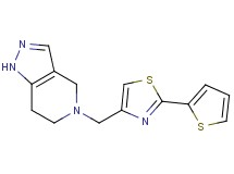 5-{[2-(2-thienyl)-1,3-thiazol-4-yl]methyl}-4,5,6,7-tetrahydro-1H-pyrazolo[4,3-c]pyridine trifluoroacetate