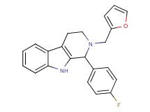 1-(4-fluorophenyl)-2-(2-furylmethyl)-2,3,4,9-tetrahydro-1H-beta-carboline