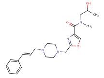 N-(2-hydroxypropyl)-N-methyl-2-({4-[(2E)-3-phenylprop-2-en-1-yl]piperazin-1-yl}methyl)-1,3-oxazole-4-carboxamide