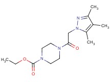 ethyl 4-[(3,4,5-trimethyl-1H-pyrazol-1-yl)acetyl]piperazine-1-carboxylate