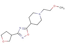 1-(2-methoxyethyl)-4-[3-(tetrahydrofuran-3-yl)-1,2,4-oxadiazol-5-yl]piperidine