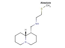 2-(methylthio)-N-[(1S,9aR)-octahydro-2H-quinolizin-1-ylmethyl]ethanamine