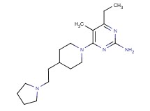 4-ethyl-5-methyl-6-[4-(2-pyrrolidin-1-ylethyl)piperidin-1-yl]pyrimidin-2-amine