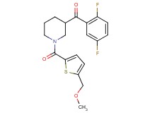 (2,5-difluorophenyl)(1-{[5-(methoxymethyl)-2-thienyl]carbonyl}-3-piperidinyl)methanone
