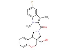 [(3aS*,9bS*)-2-[(5-fluoro-1,3-dimethyl-1H-indol-2-yl)carbonyl]-1,2,3,9b-tetrahydrochromeno[3,4-c]pyrrol-3a(4H)-yl]methanol