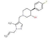 (3S*,4S*)-1-[(1-allyl-5-methyl-1H-pyrazol-4-yl)methyl]-4-(4-fluorophenyl)piperidin-3-ol