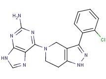 6-[3-(2-chlorophenyl)-1,4,6,7-tetrahydro-5H-pyrazolo[4,3-c]pyridin-5-yl]-9H-purin-2-amine