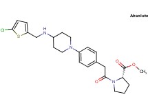 methyl 1-{[4-(4-{[(5-chloro-2-thienyl)methyl]amino}-1-piperidinyl)phenyl]acetyl}-L-prolinate