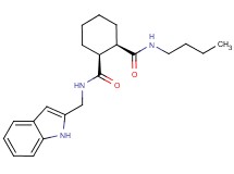 (1R*,2S*)-N-butyl-N'-(1H-indol-2-ylmethyl)-1,2-cyclohexanedicarboxamide