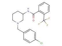 N-[1-(4-chlorobenzyl)-3-piperidinyl]-2-(trifluoromethyl)benzamide