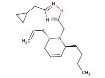 (2S*,6S*)-2-allyl-6-butyl-1-{[3-(cyclopropylmethyl)-1,2,4-oxadiazol-5-yl]methyl}-1,2,3,6-tetrahydropyridine