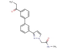 N-methyl-2-[3-(3'-propionyl-3-biphenylyl)-1H-pyrazol-1-yl]acetamide