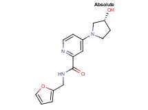 N-(2-furylmethyl)-4-[(3R)-3-hydroxy-1-pyrrolidinyl]-2-pyridinecarboxamide