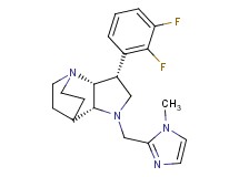 (3R*,3aR*,7aR*)-3-(2,3-difluorophenyl)-1-[(1-methyl-1H-imidazol-2-yl)methyl]octahydro-4,7-ethanopyrrolo[3,2-b]pyridine