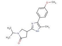 1-isopropyl-4-[4-(4-methoxyphenyl)-5-methyl-1H-imidazol-2-yl]-2-pyrrolidinone trifluoroacetate