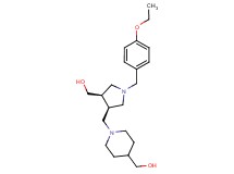 ((3R*,4R*)-1-(4-ethoxybenzyl)-4-{[4-(hydroxymethyl)piperidin-1-yl]methyl}pyrrolidin-3-yl)methanol