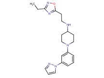 N-[2-(3-ethyl-1,2,4-oxadiazol-5-yl)ethyl]-1-[3-(1H-pyrazol-1-yl)phenyl]-4-piperidinamine
