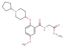methyl N-{2-[(1-cyclopentyl-4-piperidinyl)oxy]-5-methoxybenzoyl}glycinate