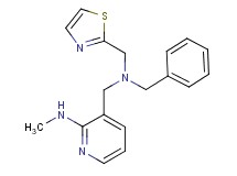 3-{[benzyl(1,3-thiazol-2-ylmethyl)amino]methyl}-N-methylpyridin-2-amine
